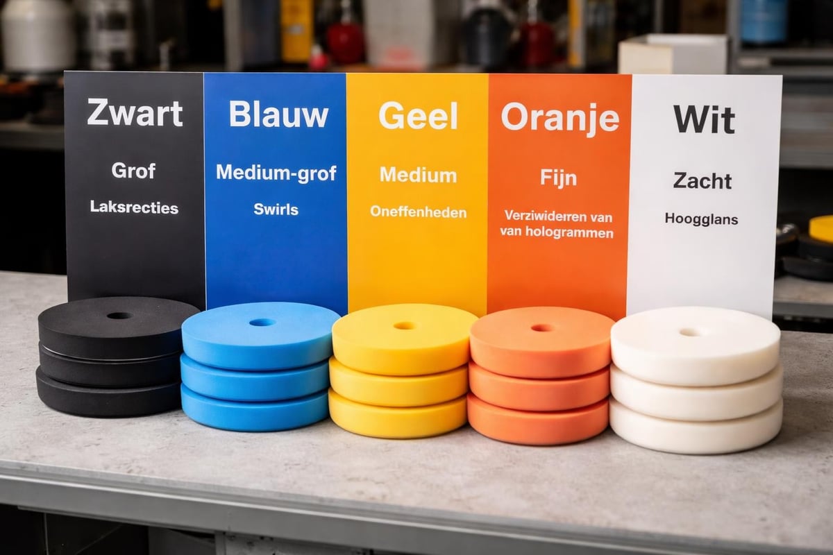 Polijstpads hardheidsgraden