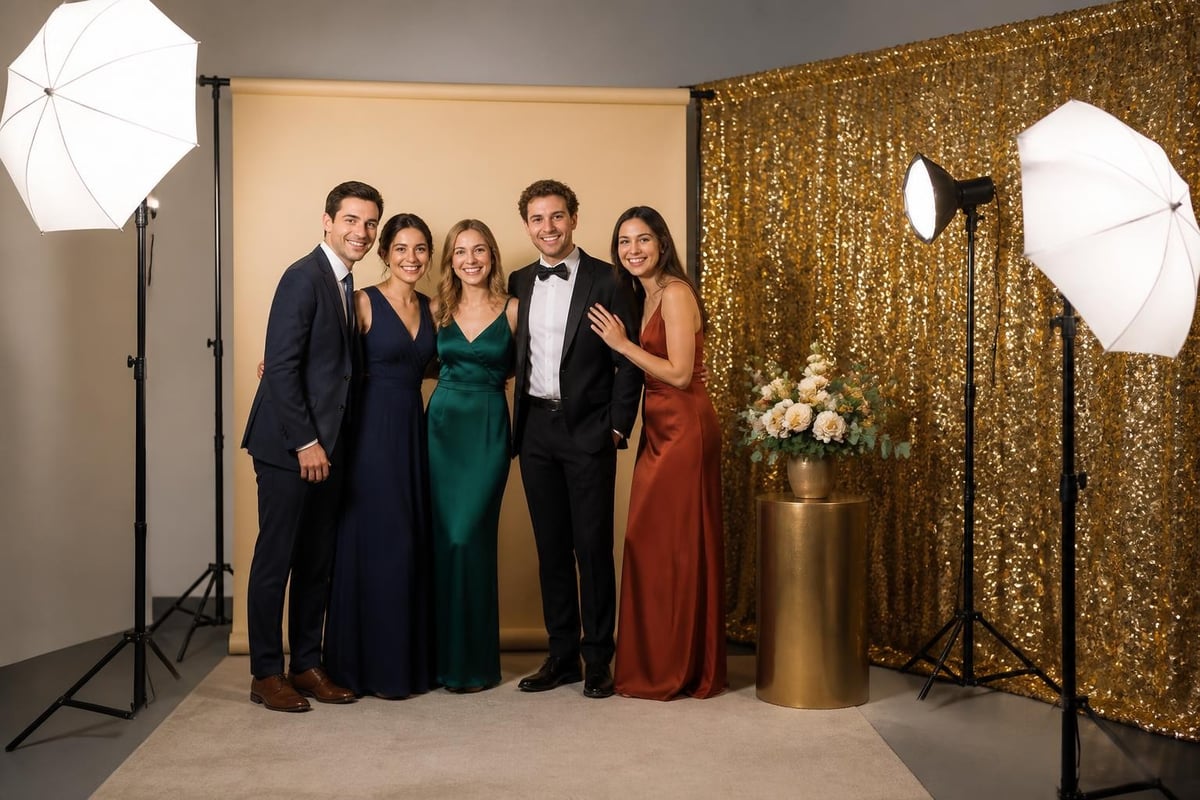 Photo booth creative setup