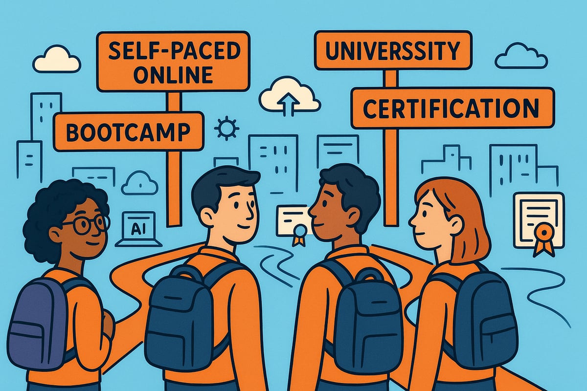 Training Pathways: Self-Paced, Bootcamps, and Certifications