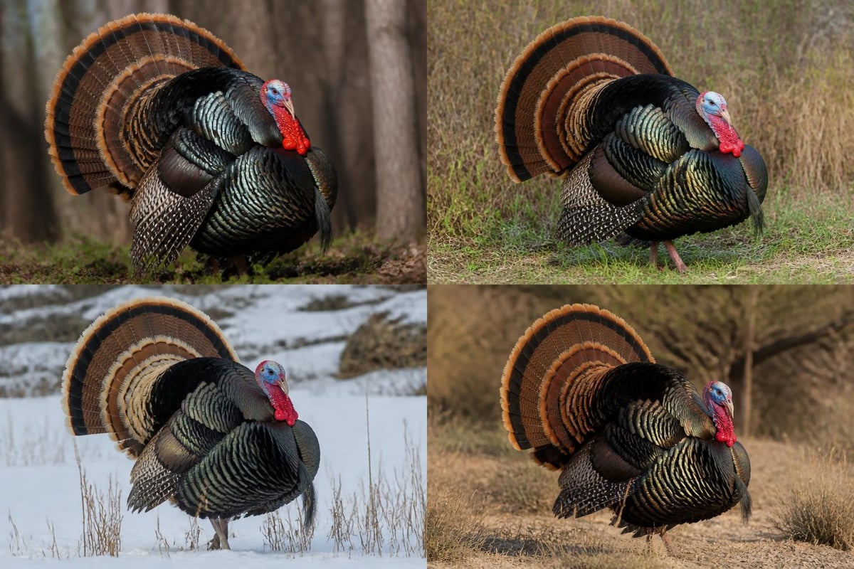 Turkey hunting subspecies distribution