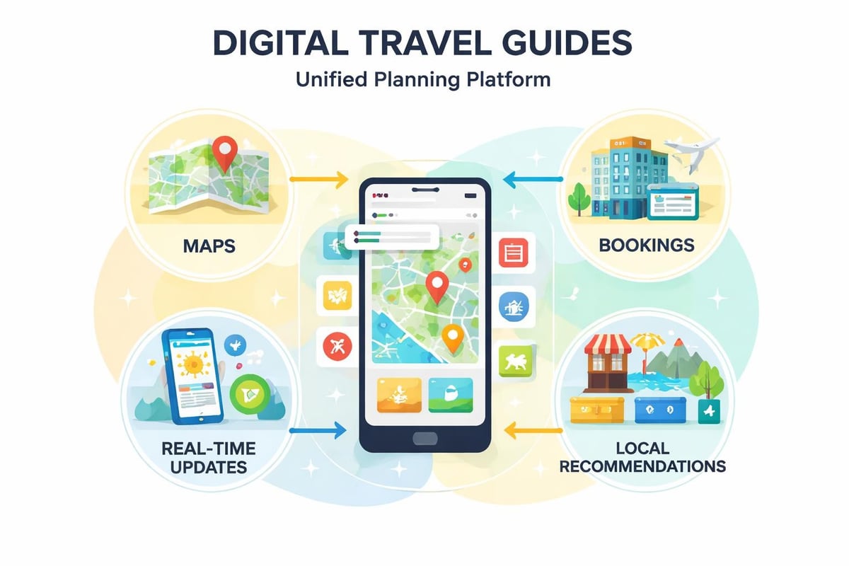 Digital travel guide features