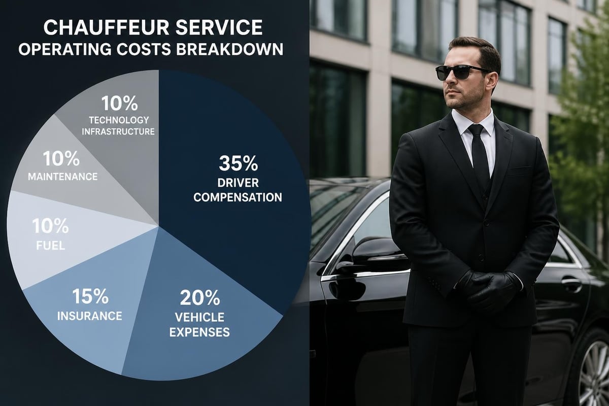 Operating cost breakdown for chauffeur services