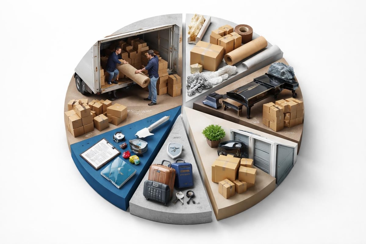 Cost breakdown for across country moves