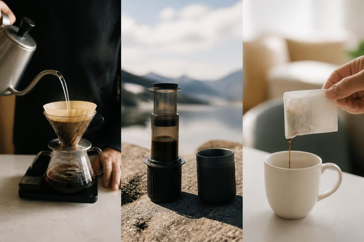 Brewing methods comparison