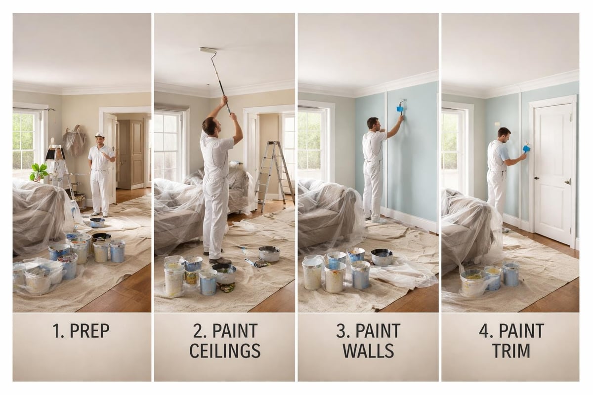 Room painting sequence