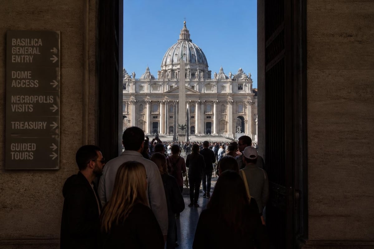 St Peters Basilica access types