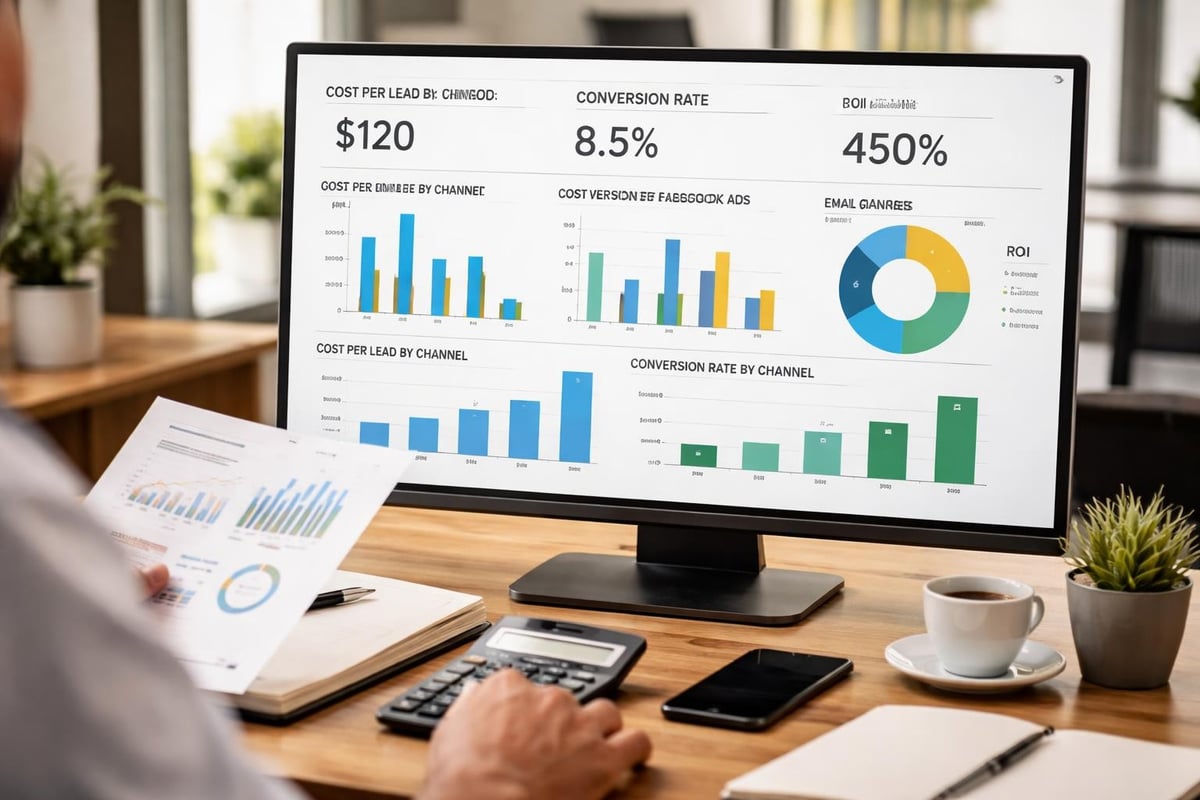 Marketing My Small Business: A Guide for 2026 Marketing performance dashboard