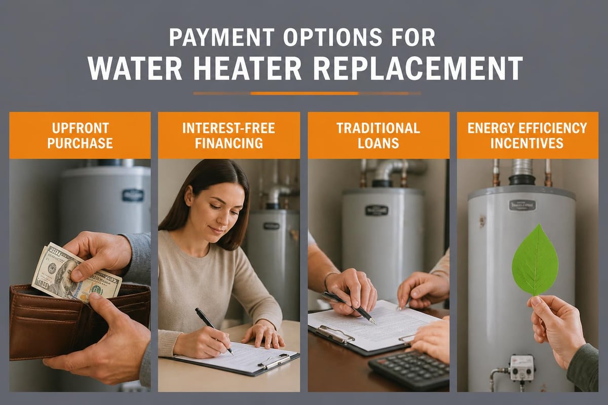 Water heater financing and payment options