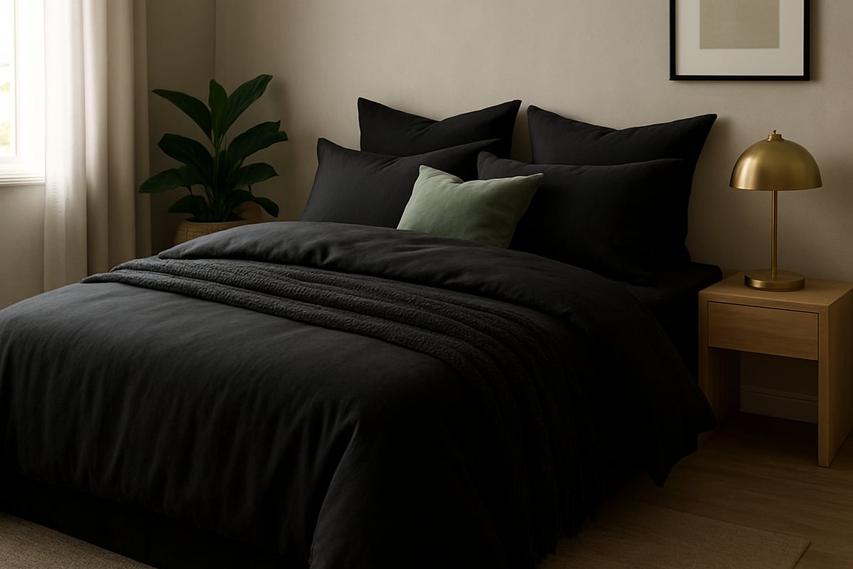 Why black bedding is trending in 2026