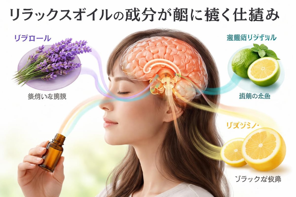 リラックスオイルの成分と脳への作用
