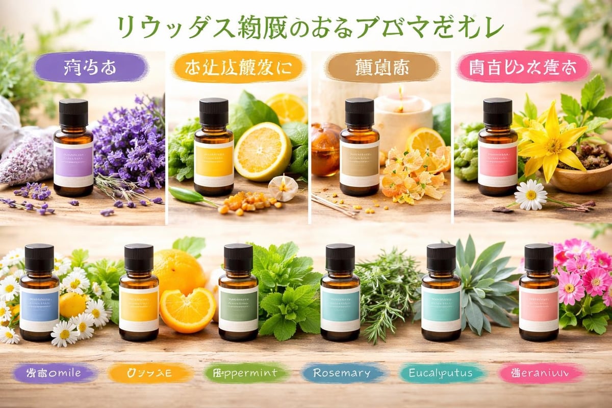 リラックスオイルの種類と効果