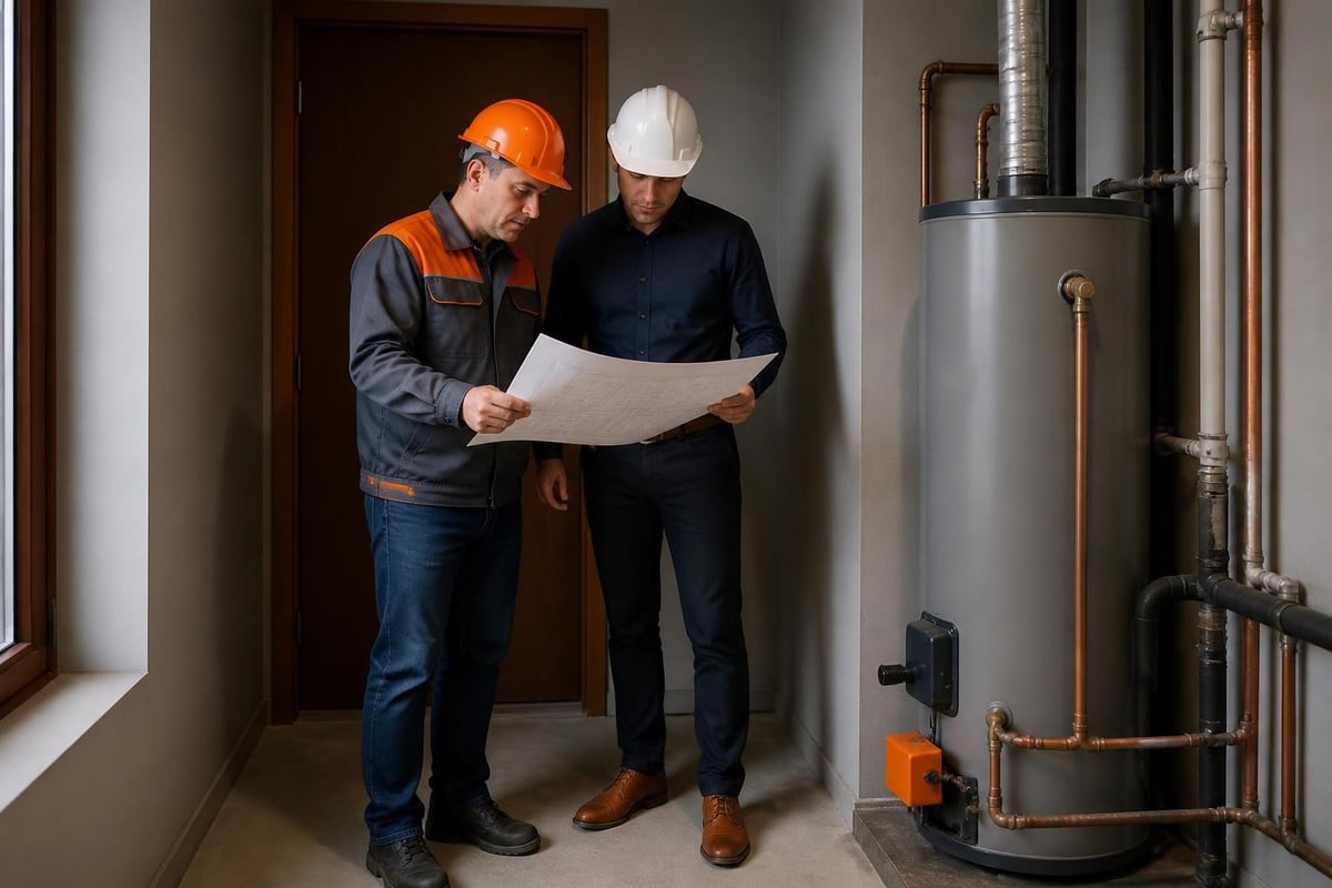 Commercial water heater placement factors
