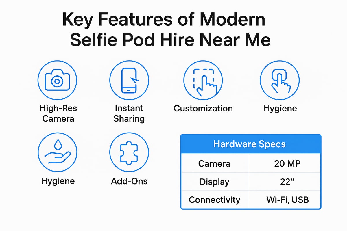 Key Features to Look for in a Selfie Pod Hire Near Me
