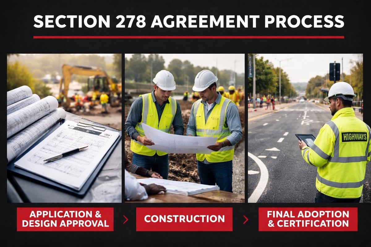 Section 278 agreement workflow