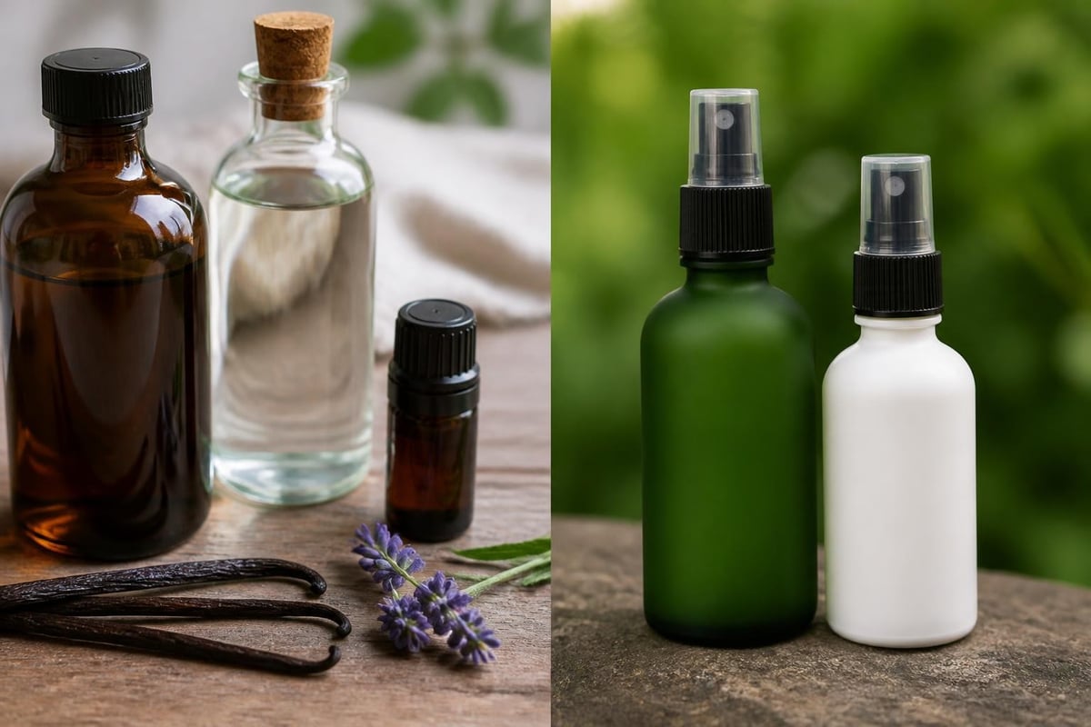 DIY vanilla spray ingredients and application