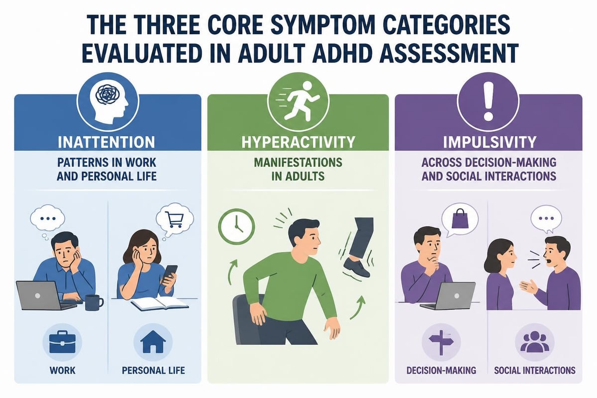 Adult ADHD symptom categories