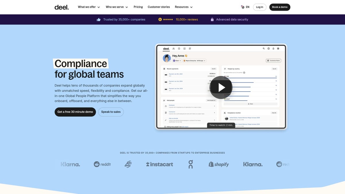 Top 7 EOR Platform Solutions for Global Teams in 2026 - Deel