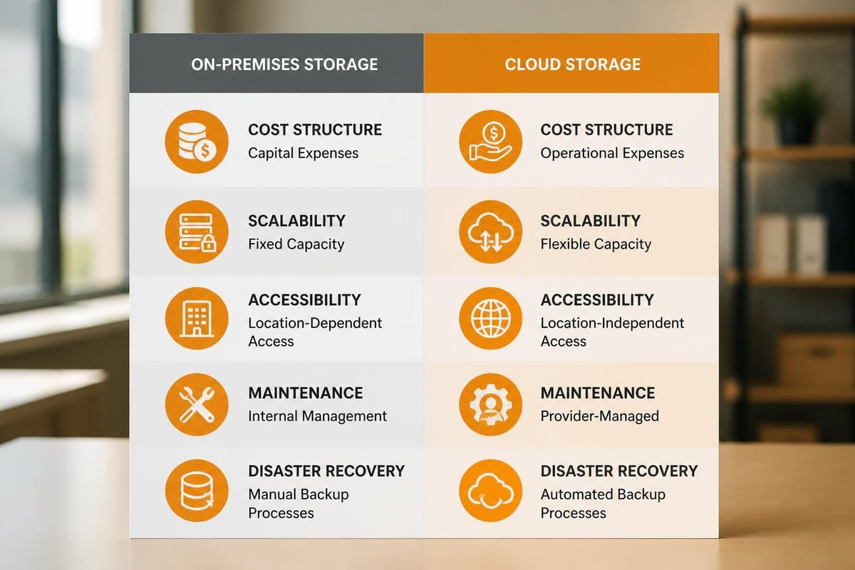 Cloud storage benefits comparison