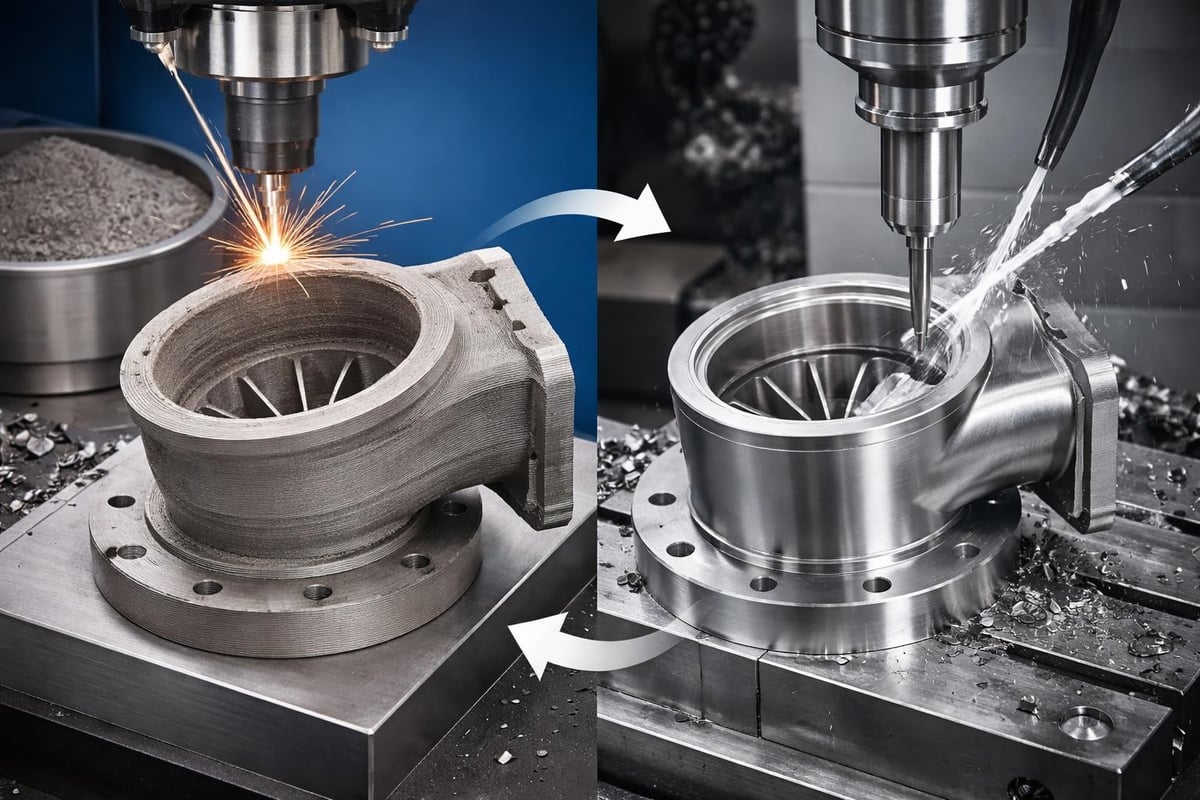 Hybrid manufacturing workflow