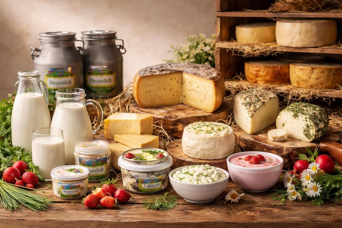 Heumilch Produktvielfalt