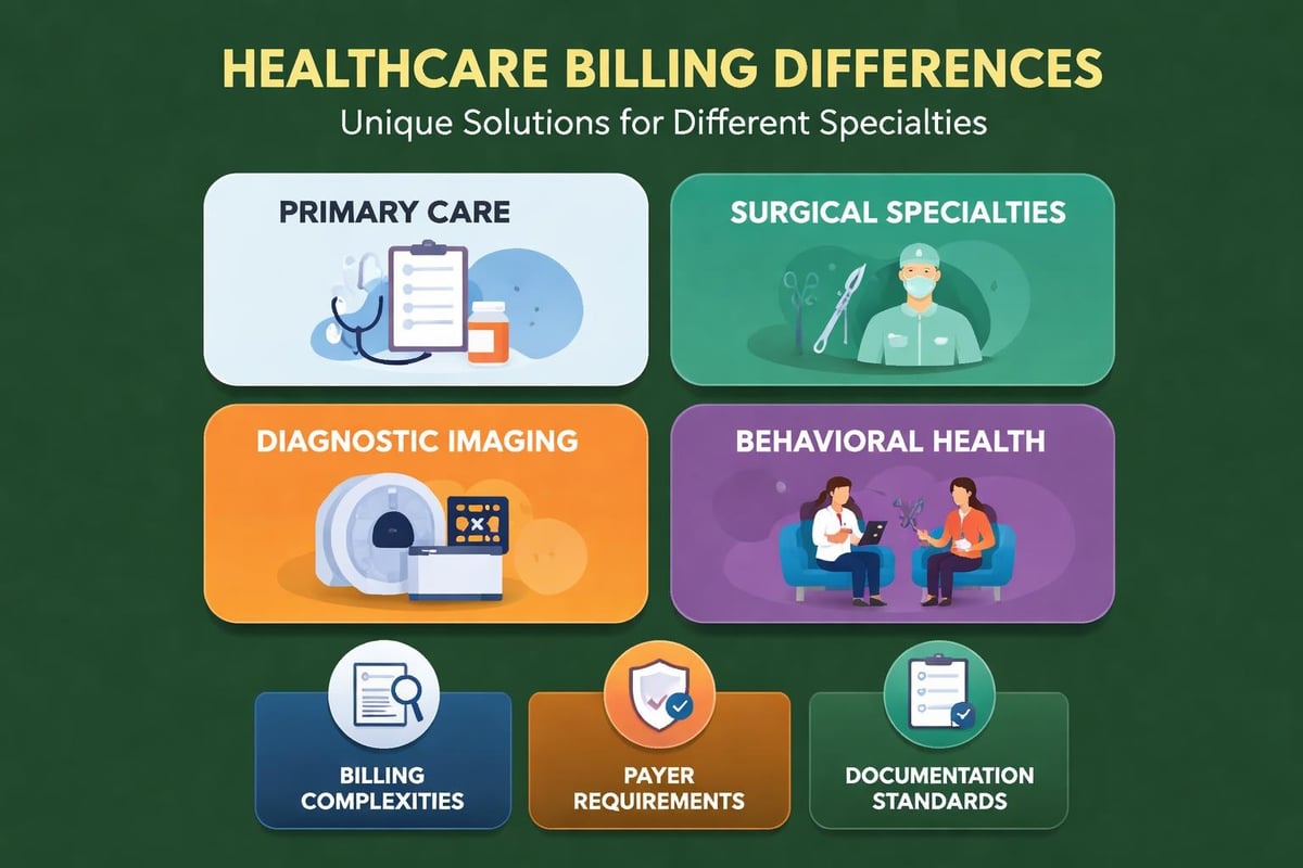 Practice specialty billing differences