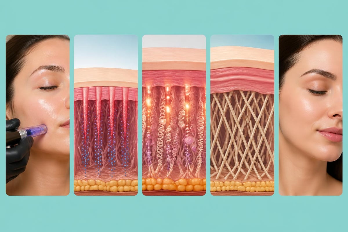 Microneedling collagen stimulation