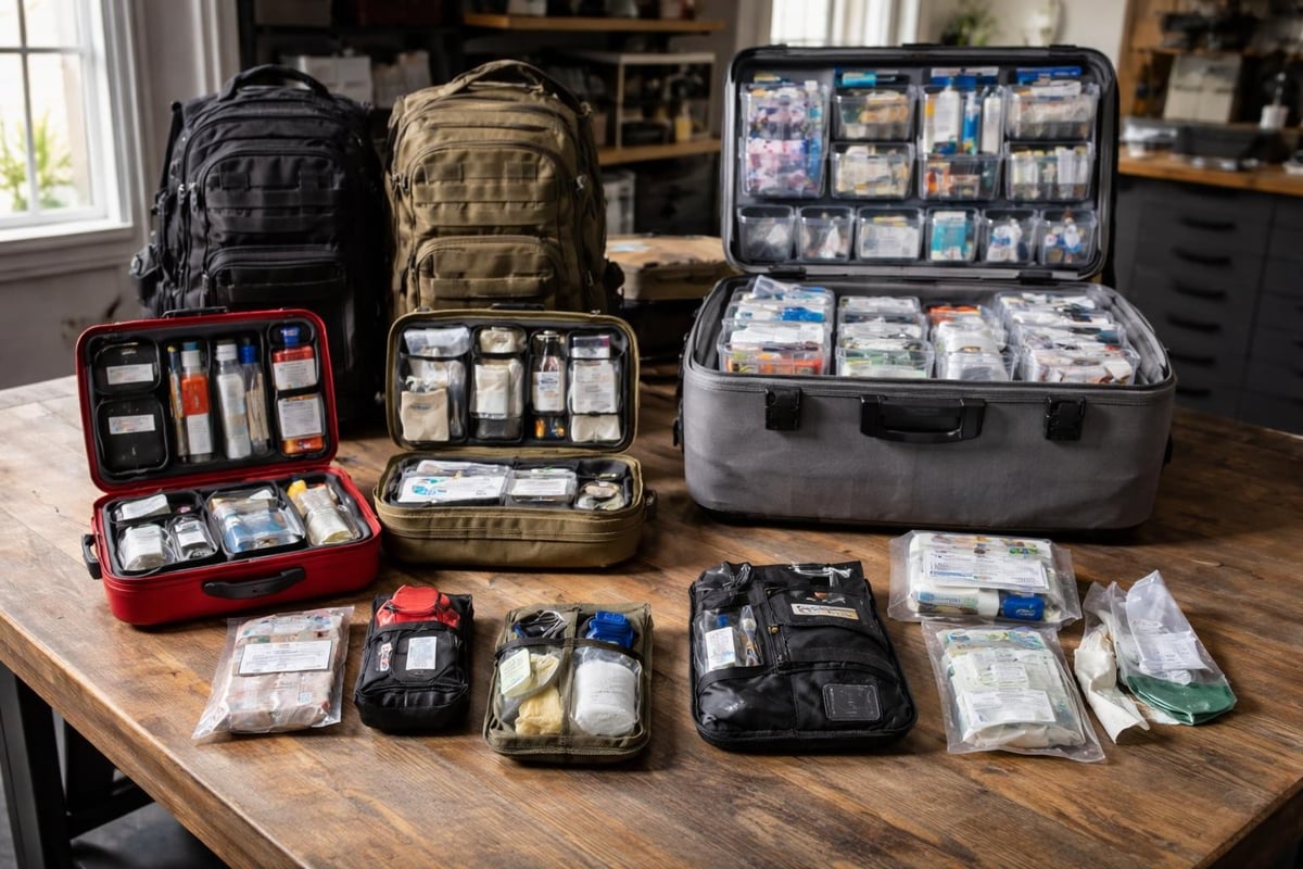 Modular medical kit organization