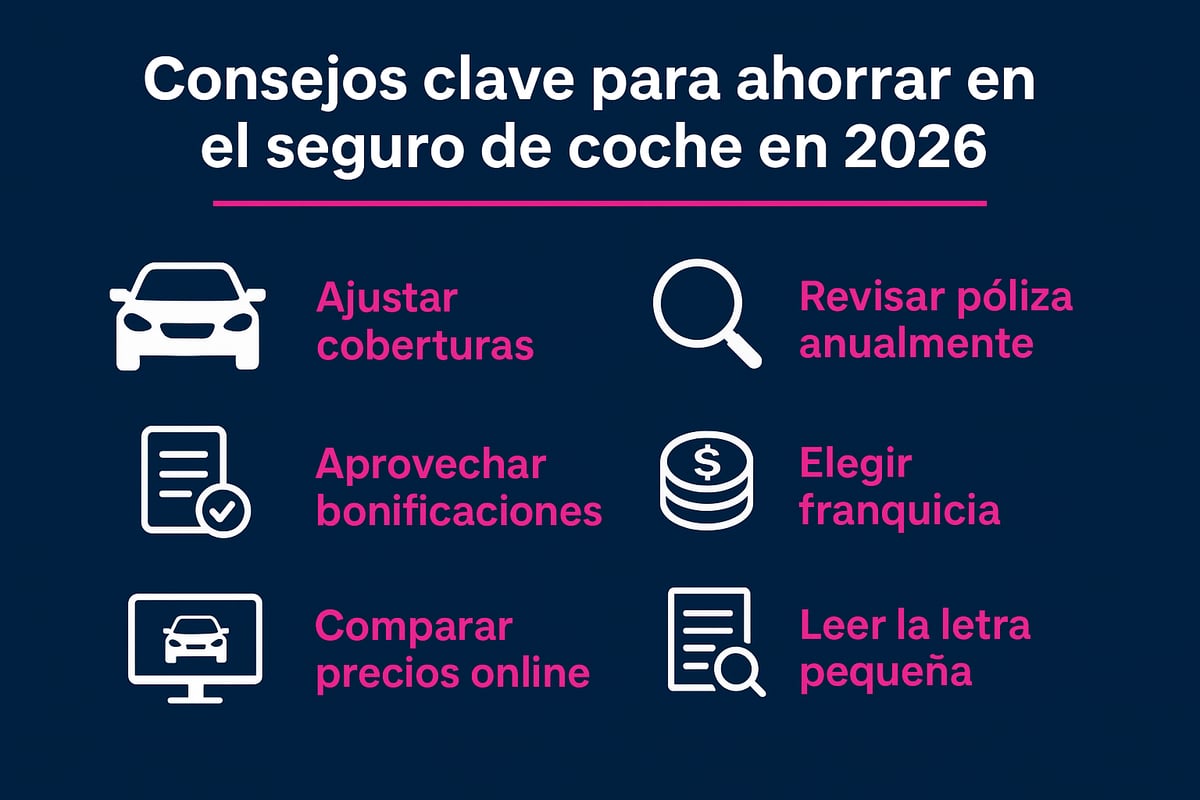Consejos pr&aacute;cticos para ahorrar en el seguro de coche