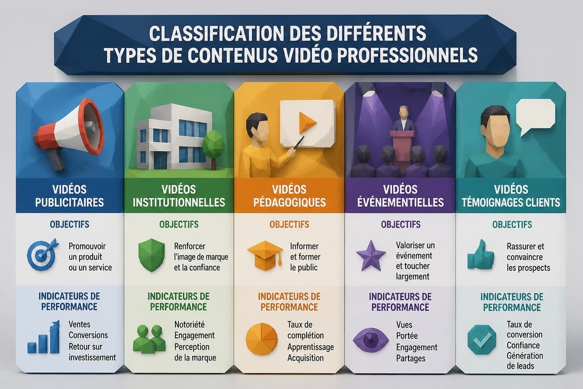 Types de projets vidéo en entreprise
