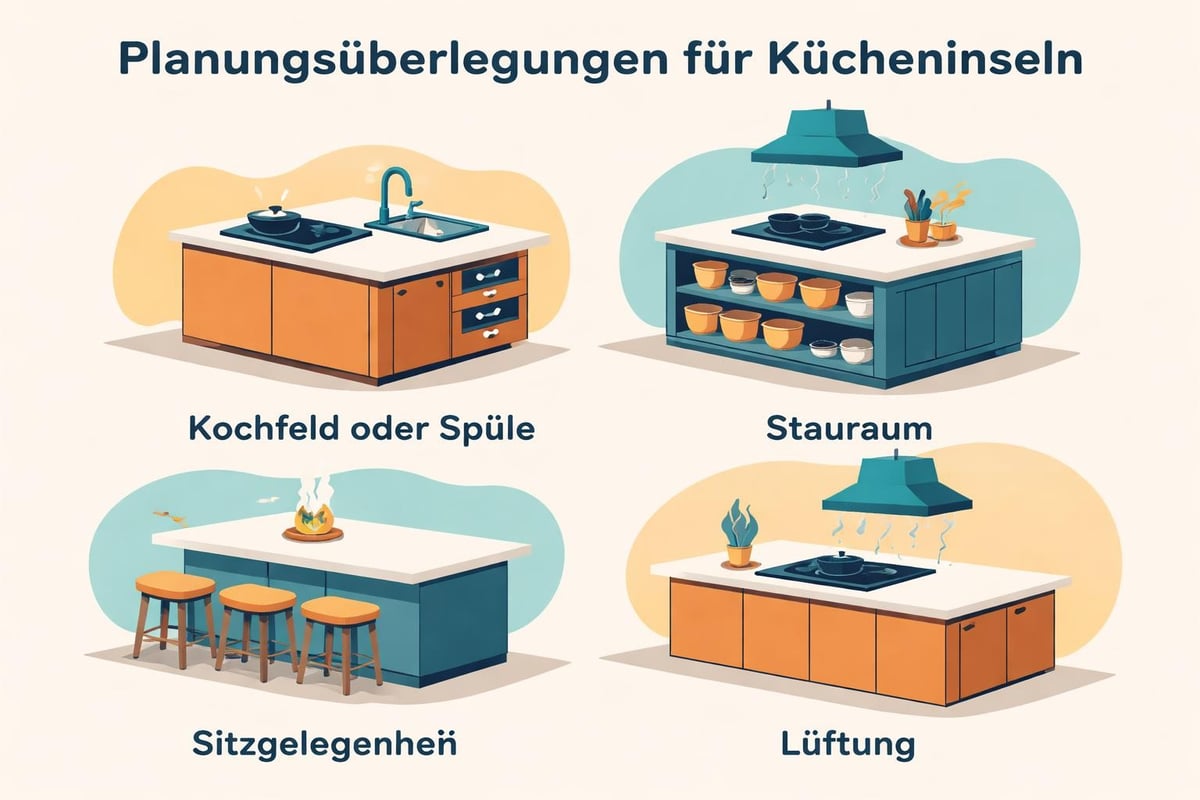 Kücheninsel Planung