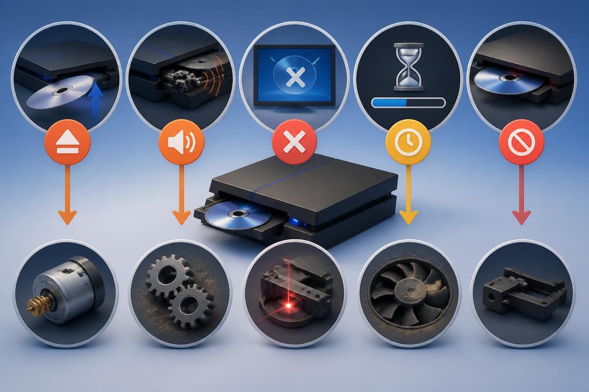 PS4 disk drive failure diagnosis