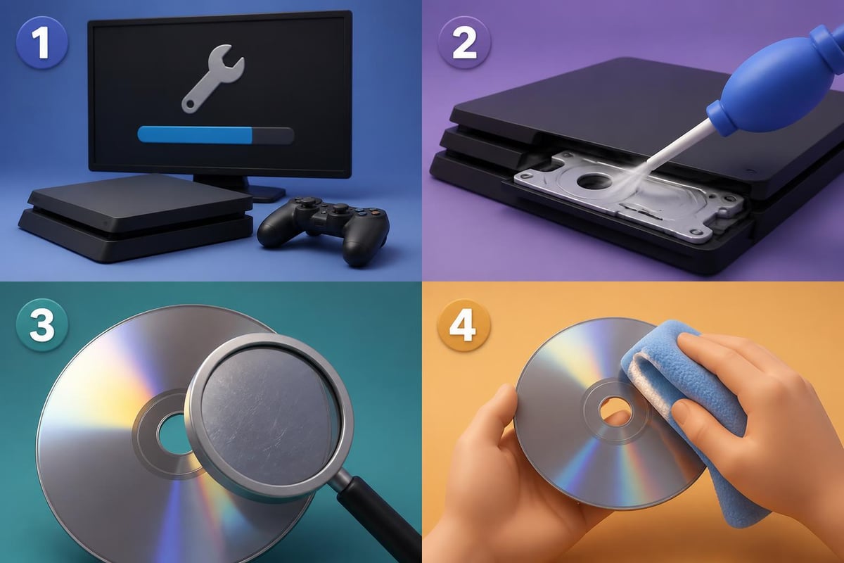PS4 cleaning steps