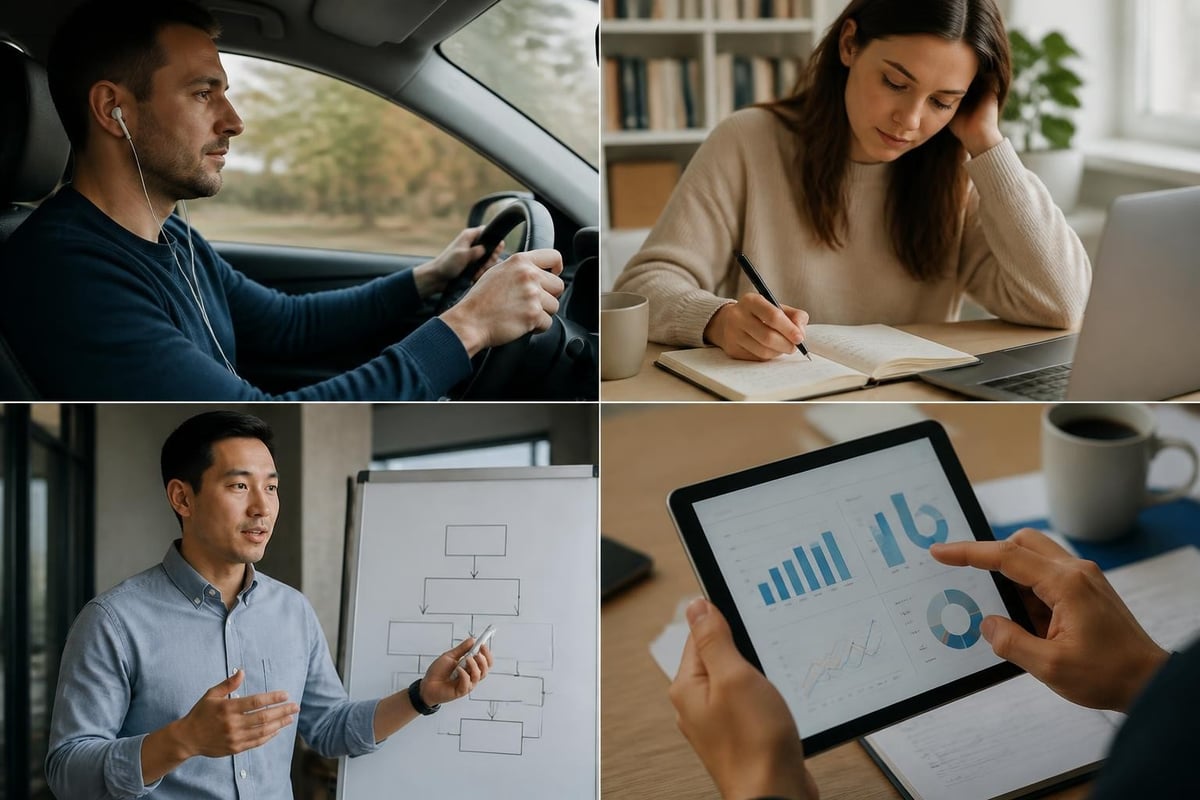Business professional development through audiobooks