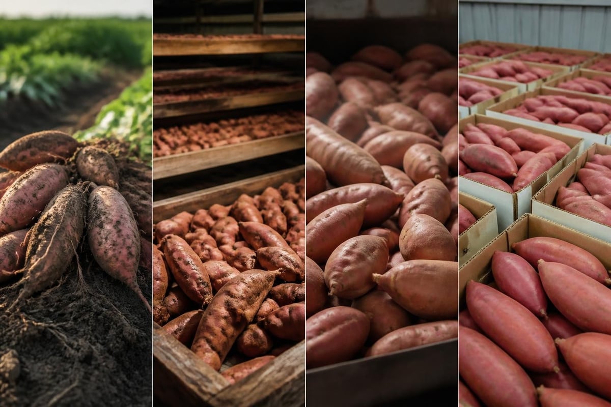 Curing process stages