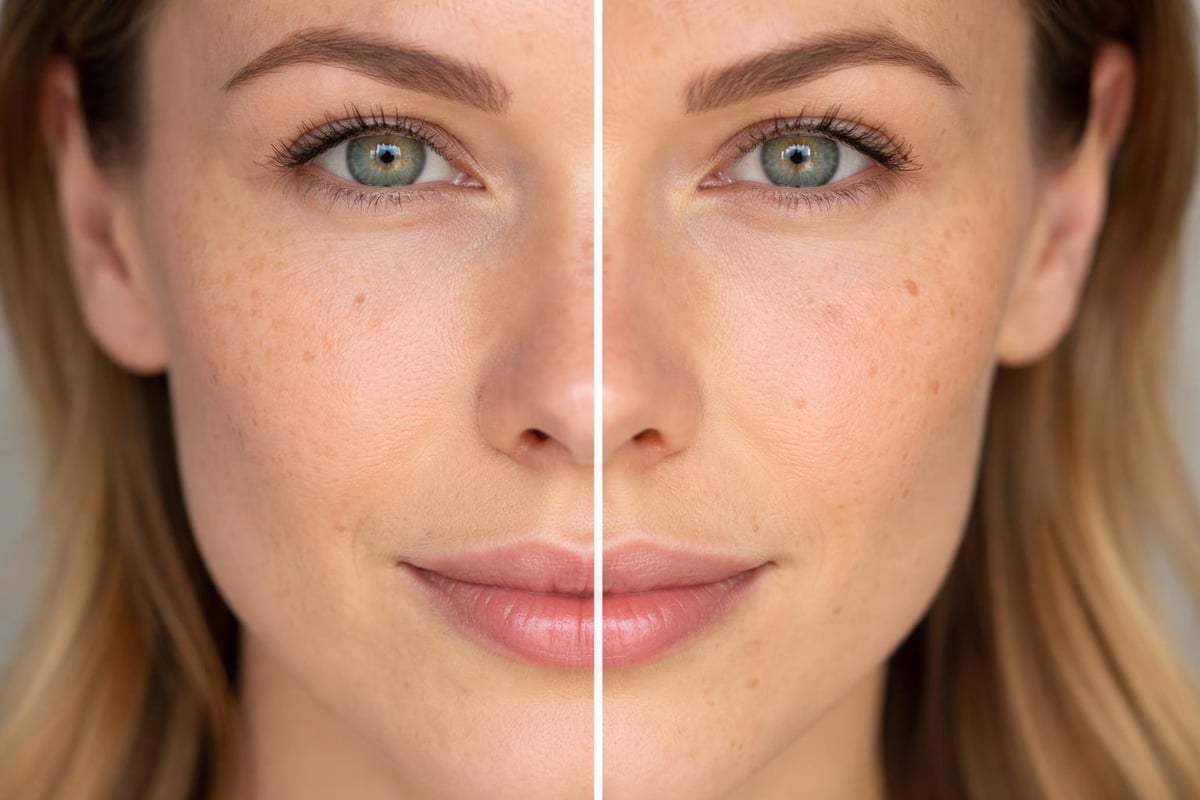 Skin texture versus tone differences