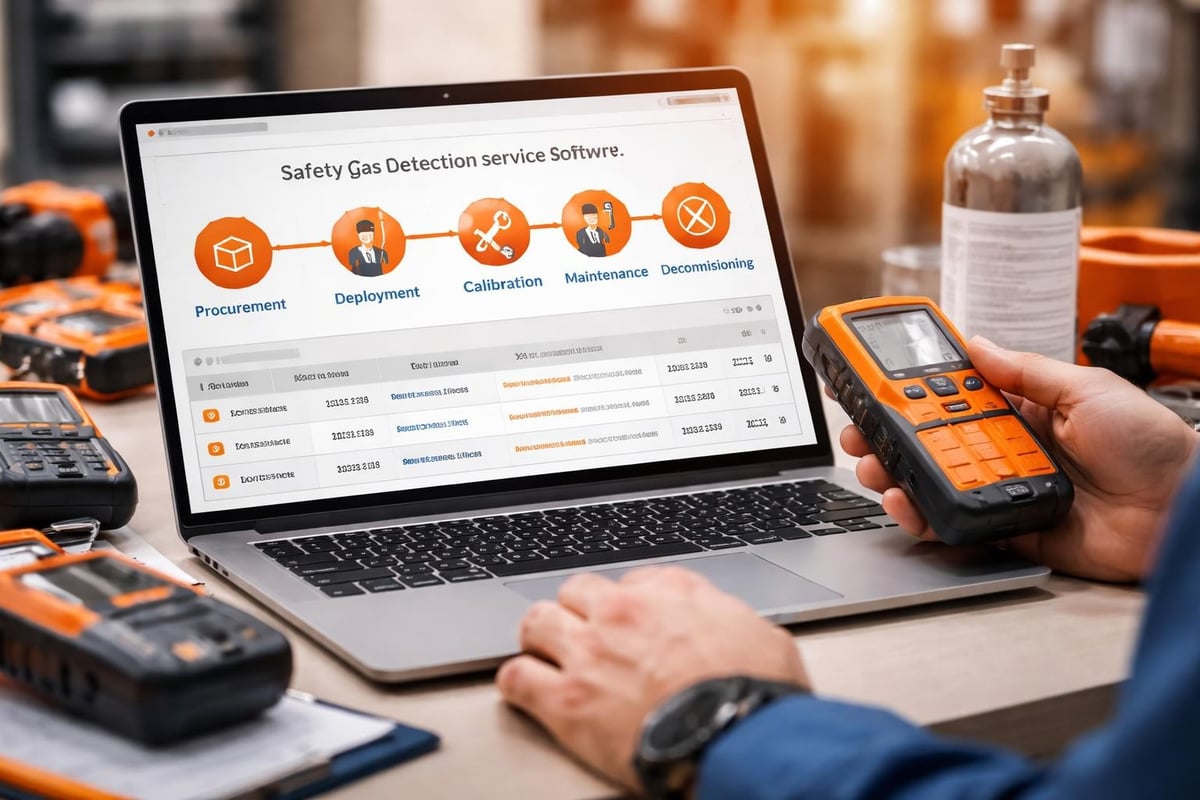 Gas Detection Service Software for Safety Operations Equipment lifecycle management