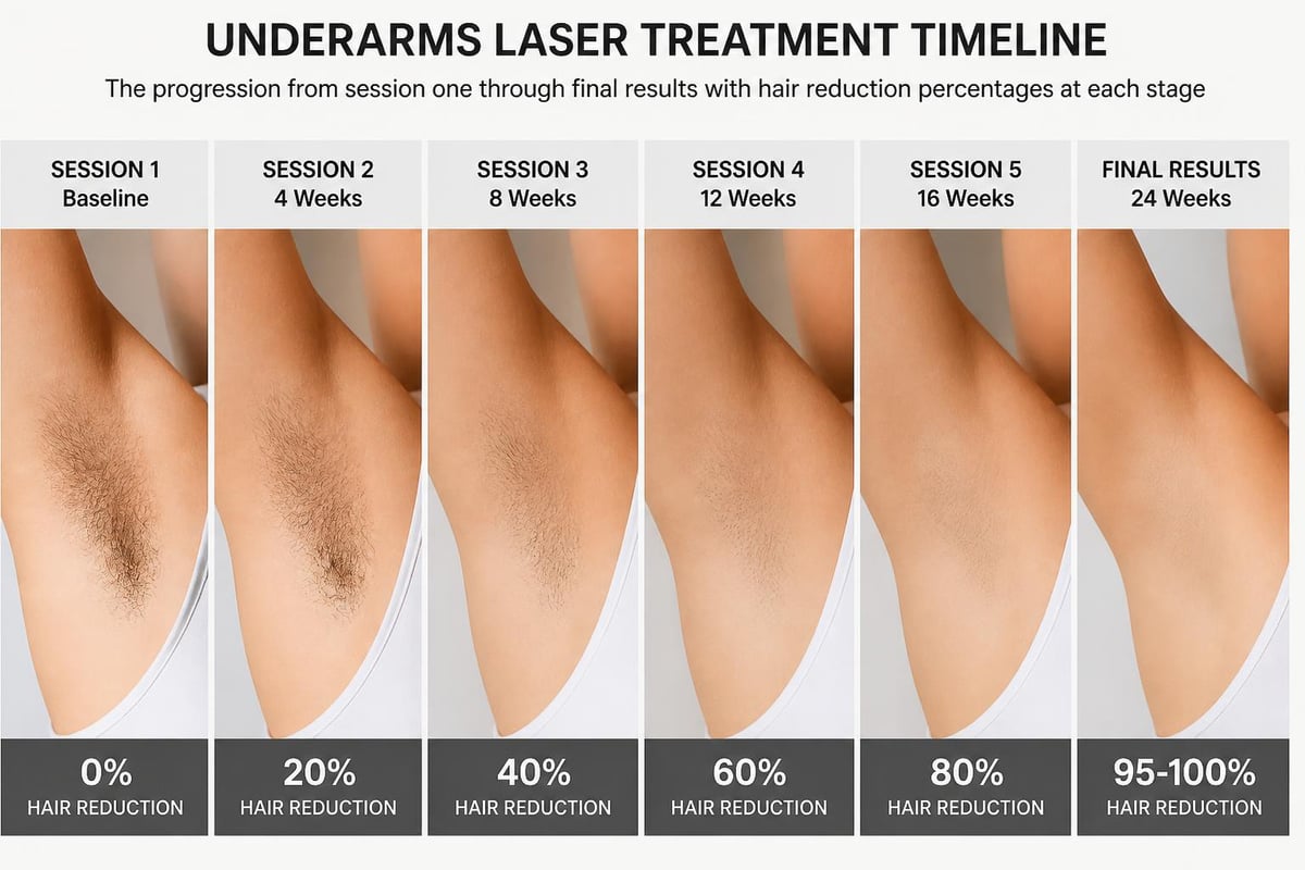 Treatment session timeline