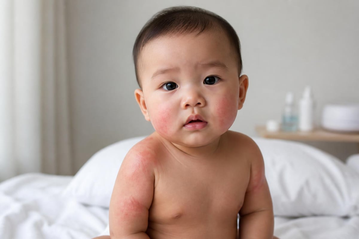 Baby eczema triggers and skin barrier breakdown