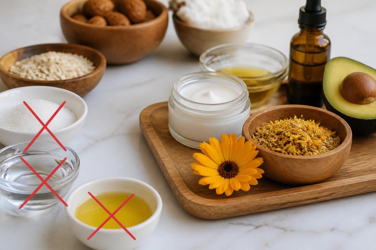 Calendula cream ingredients comparison