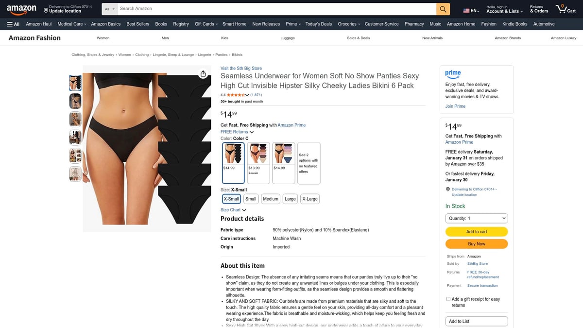8 Best Invisible Underwear Picks for Seamless Comfort 2026 - Sth Big Seamless High Cut Invisible Hipster