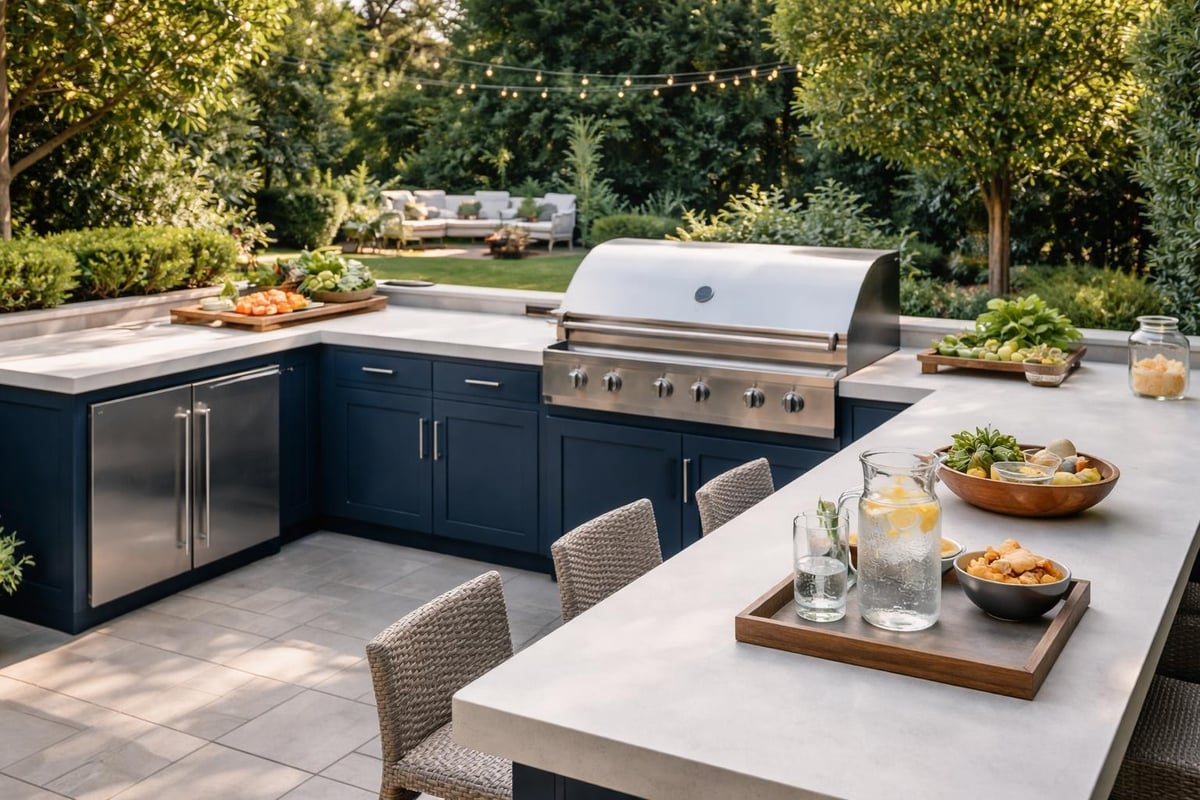 Outdoor kitchen workflow