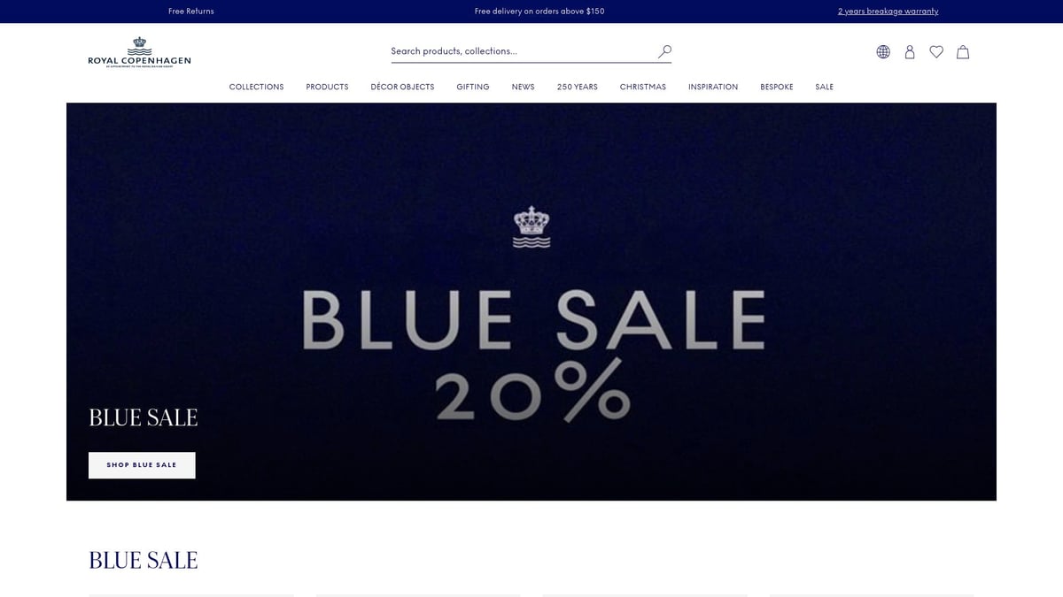 7 Sorprendentes Vajillas Unicas Para Transformar Tu Mesa 2025 - Vajilla “Blue Fluted Mega” de Royal Copenhagen