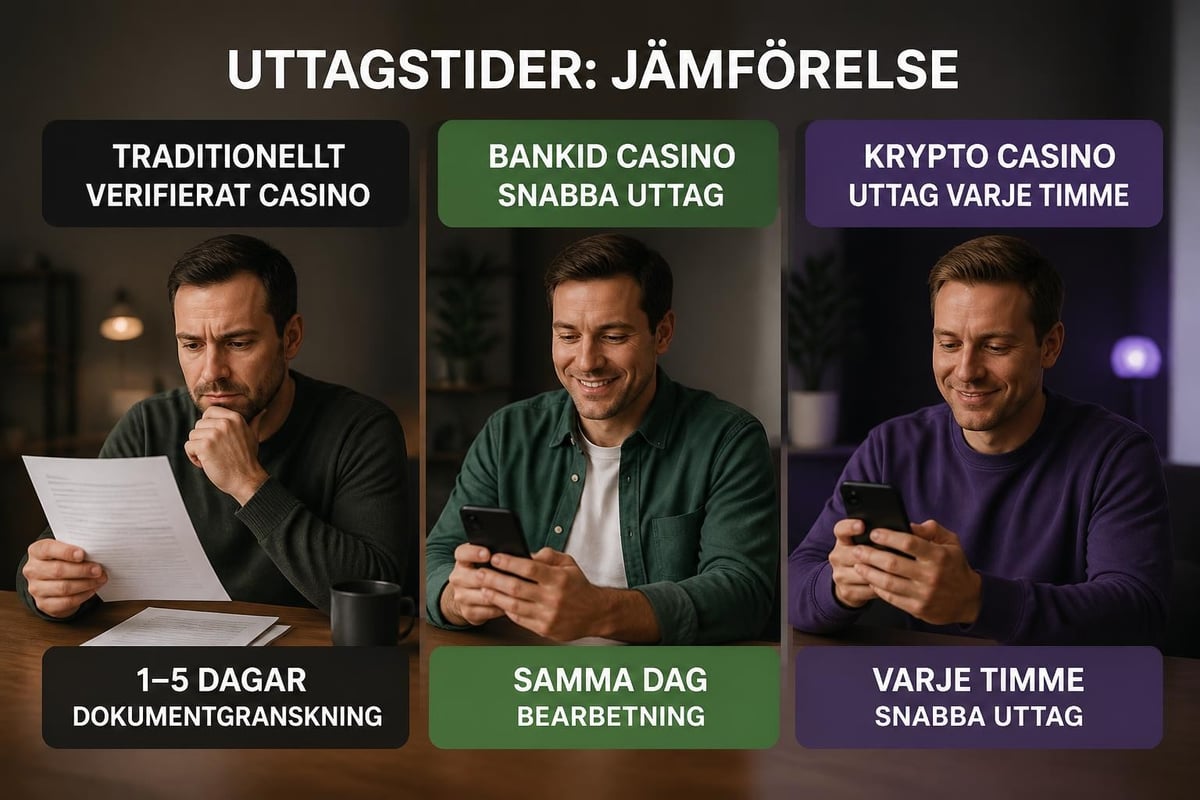 Casino utan verifiering 2026 – Så fungerar de för svenska spelare 3 Uttagsprocess jämförelse