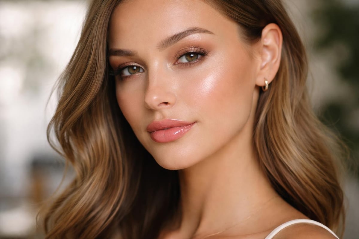 Balanced makeup look