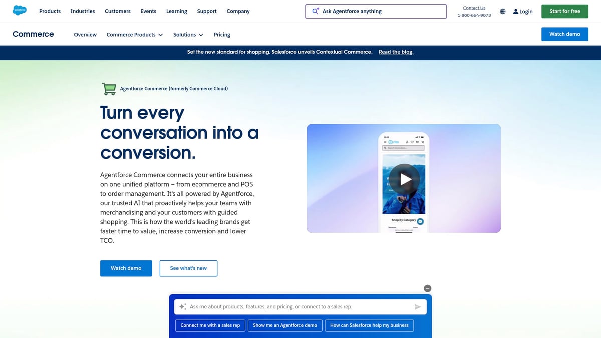 7 Popular E Commerce Platforms to Watch in 2026 - Salesforce Commerce Cloud