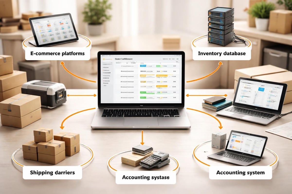 Order Fulfillment Systems for Modern Businesses System integration diagram
