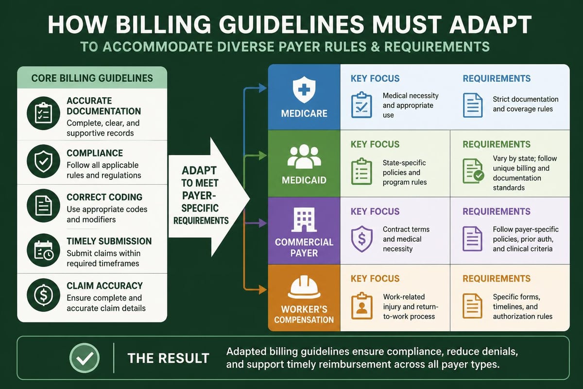 Payer-specific billing requirements