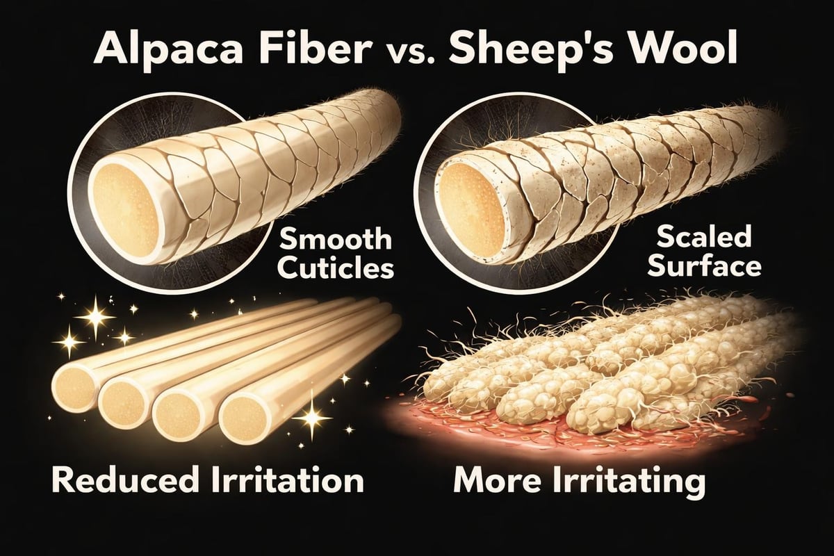 Alpaca fiber structure comparison