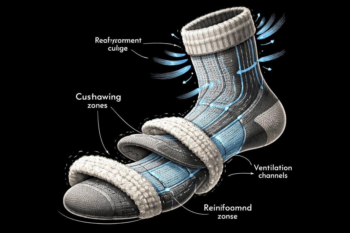Sock construction layers