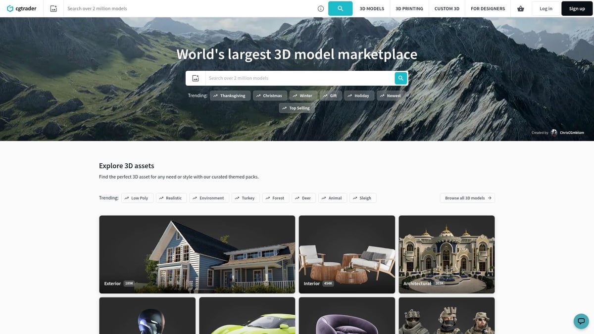 7 Opções de 3D Premium Para Projetos Incríveis em 2026 - CGTrader Premium